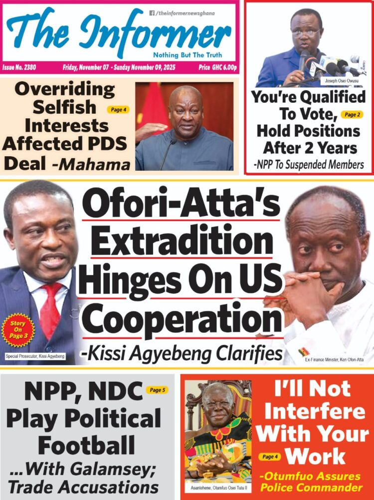 Today's Front pages: Friday, November 7, 2025