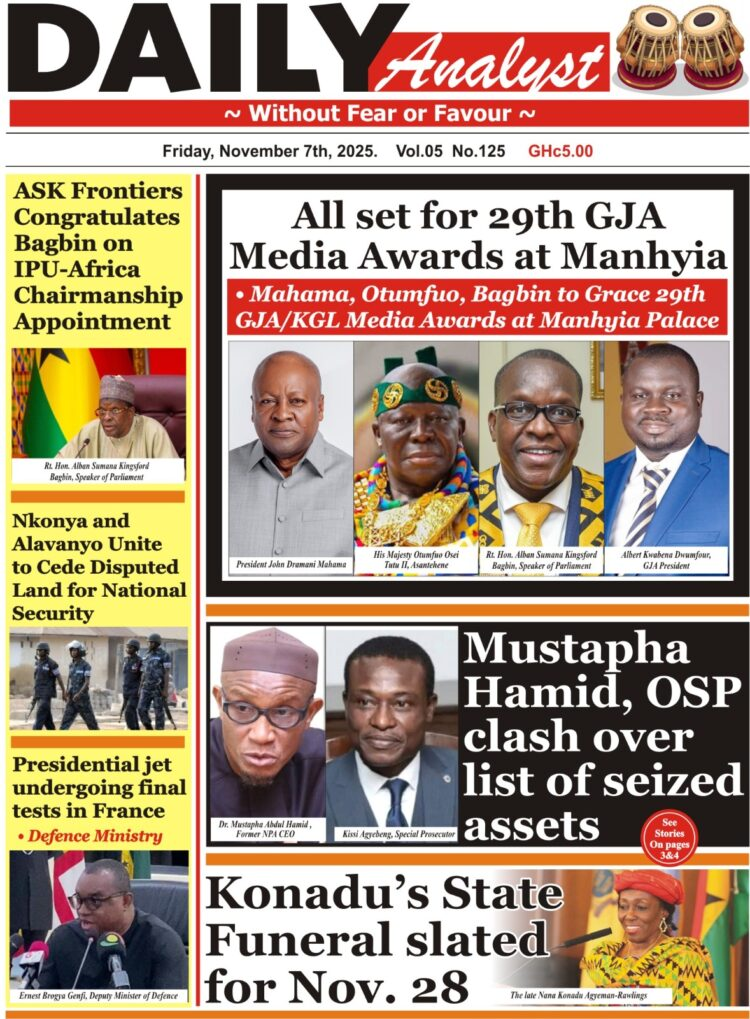 Today's Front pages: Friday, November 7, 2025