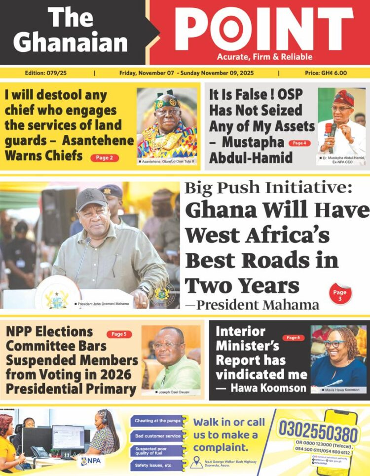 Today's Front pages: Friday, November 7, 2025