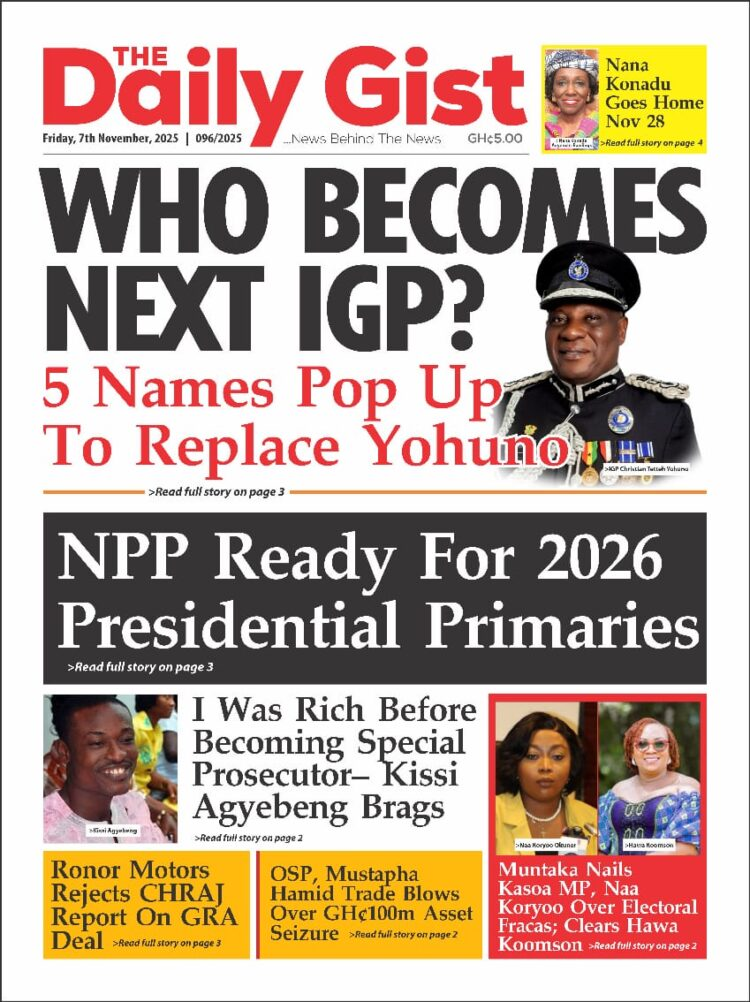 Today's Front pages: Friday, November 7, 2025