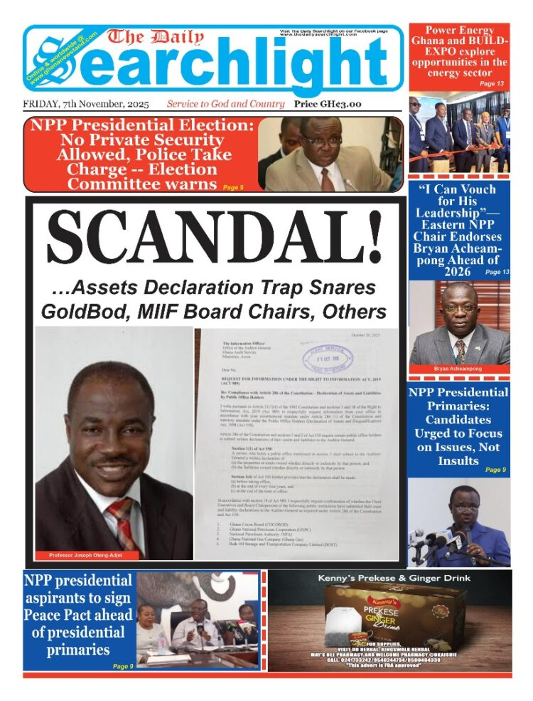 Today's Front pages: Friday, November 7, 2025