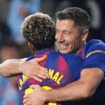 Lewandowski hits hat-trick as Barcelona beat Celta Vigo 4-2