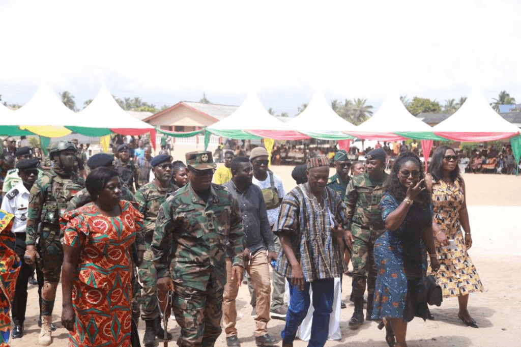 Ghana Boundary Commission hands over fully furnished 3-unit classroom block, toilet facility and borehole