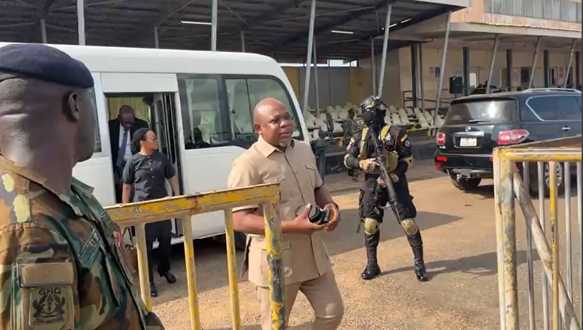 Accra: Parliamentary Defence Committee in assesses GAF recruitment exercise at El-Wak stadium