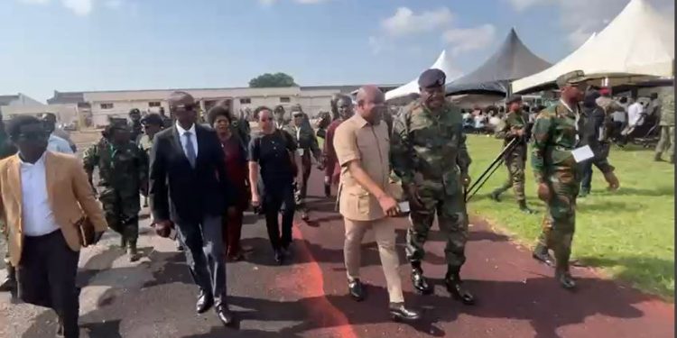 Accra: Parliamentary Defence Committee in assesses GAF recruitment exercise at El-Wak stadium