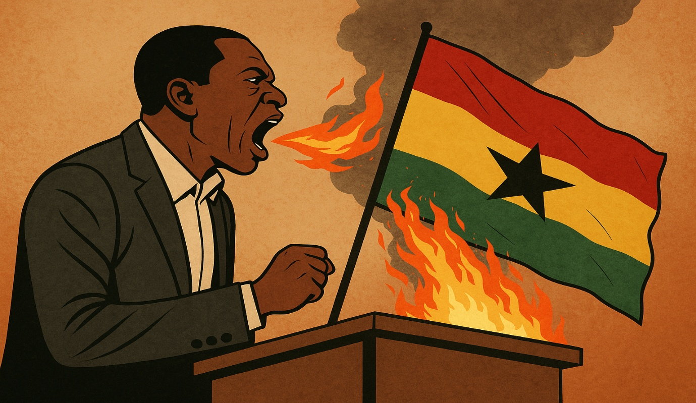 The Tongue That Burns the Flag: How Political Insults Are Stealing Ghana’s Future