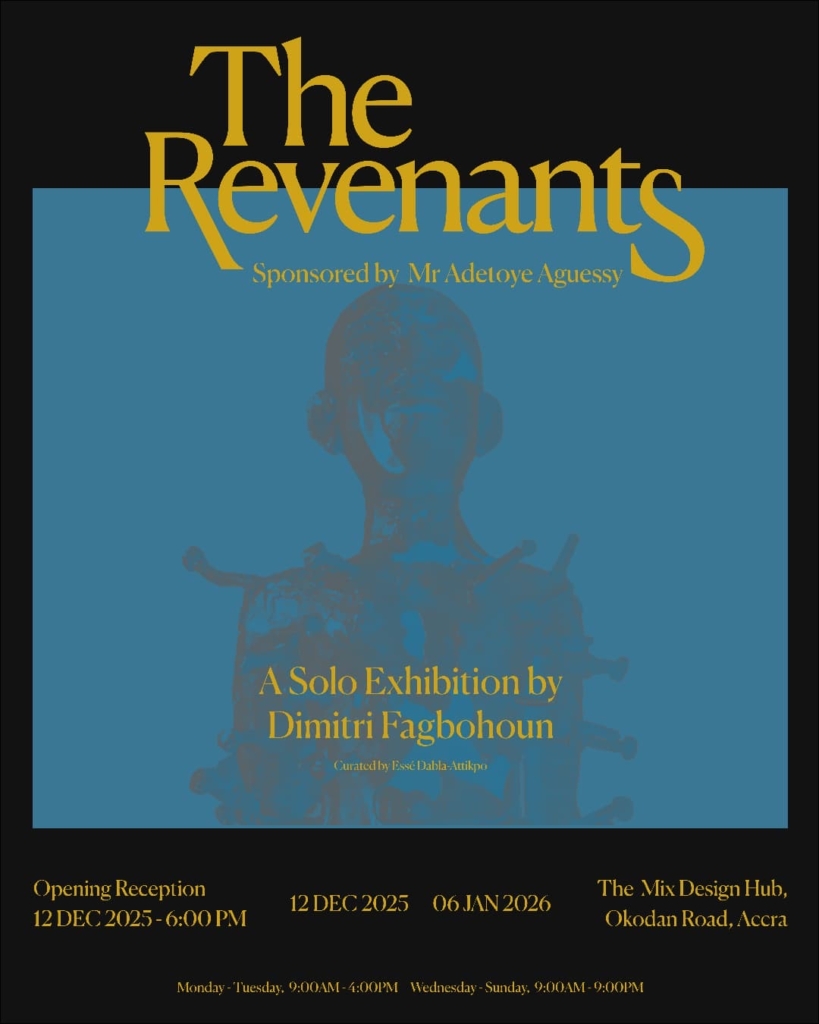  ‘The Revenants’ arts exhibition by Dimitri Fagbohoun opens in Accra on December 12 