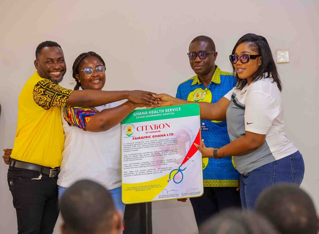 Fairafric supports Suhum Government Hospital with life-saving NICU equipment Fairafric supports Suhum Government Hospital with life-saving NICU equipment