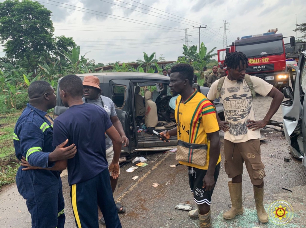 Two dead, 13 injured in fatal head-on collision on Anyinam–Enyiresi highway
