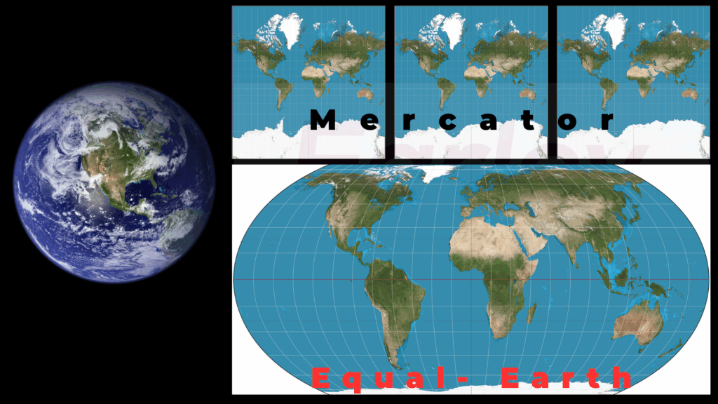 Replacing Mercator with Equal-Earth: 456 years of cartographicdistortion of Africa and Greenland – MyJoyOnline