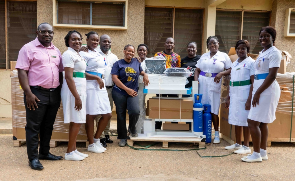 Fairafric supports Suhum Government Hospital with life-saving NICU equipment