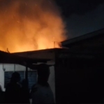 Firefighters quell huge blaze to save adjoining homes in La Olympio fire outbreak Firefighters quell huge blaze to save adjoining homes in La Olympio fire outbreak