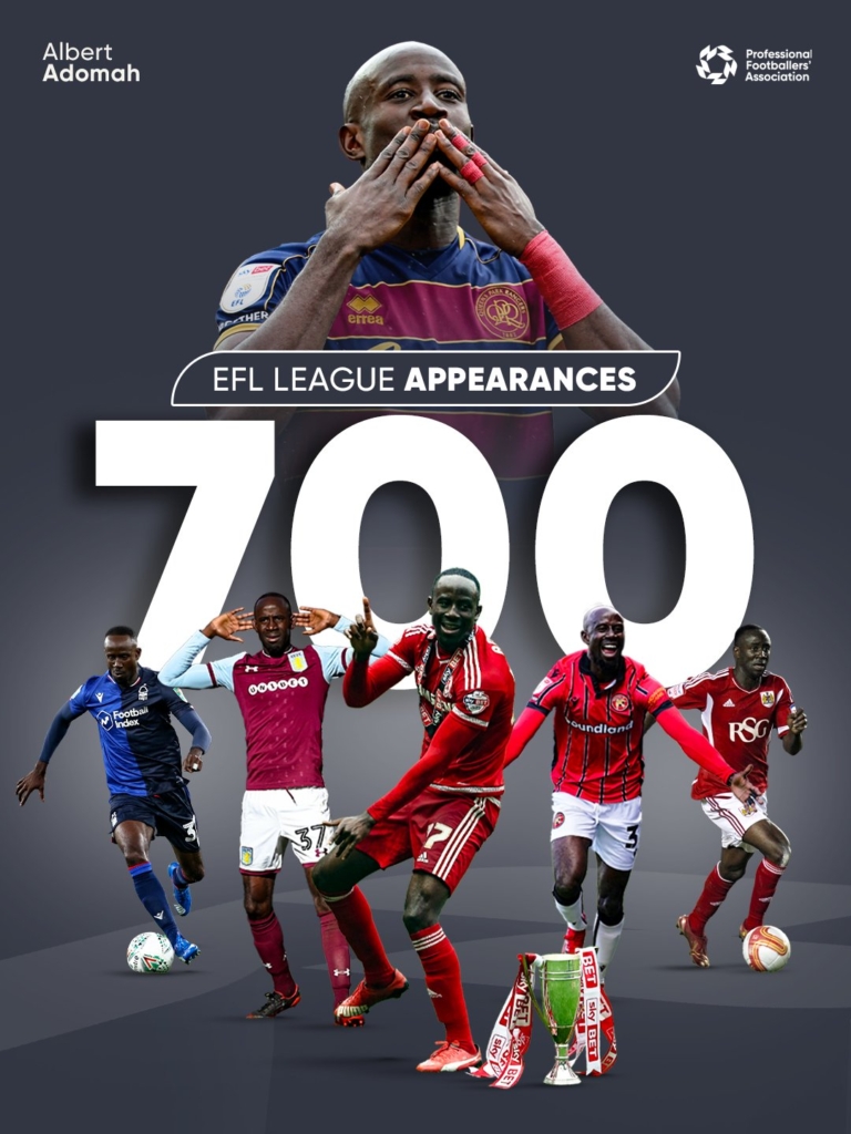 Albert Adomah reaches milestone of 700 EFL appearances – MyJoyOnline Albert Adomah reaches milestone of 700 EFL appearances – MyJoyOnline