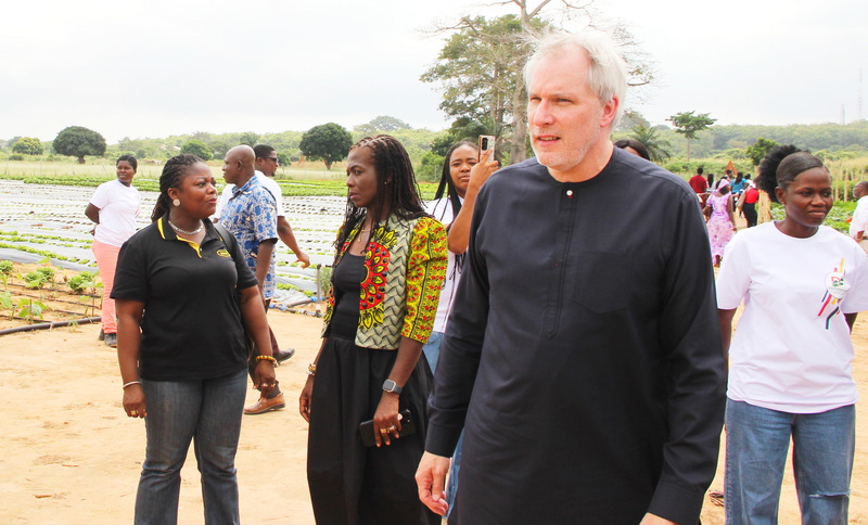 MTN Ghana partners open vegetable centre of excellence