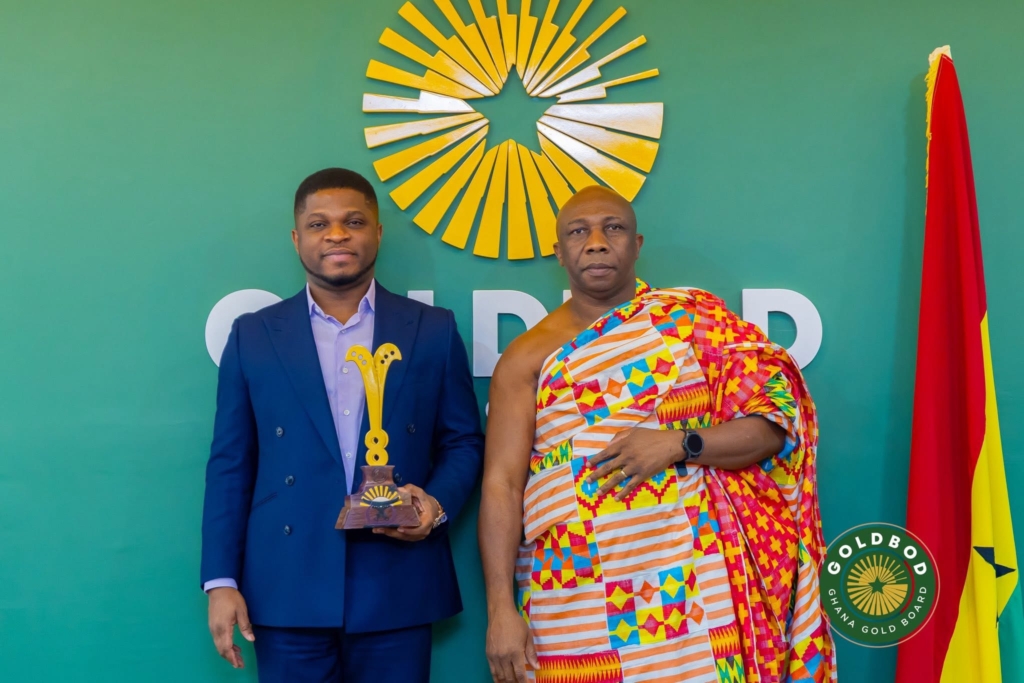 GoldBod CEO Sammy Gyamfi honoured with historic Suma Adinkra Sword