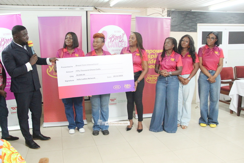 MTN Y’ello Ladies Network donates GH₵200K to Korle Bu Breast Cancer Unit, Breast Care International