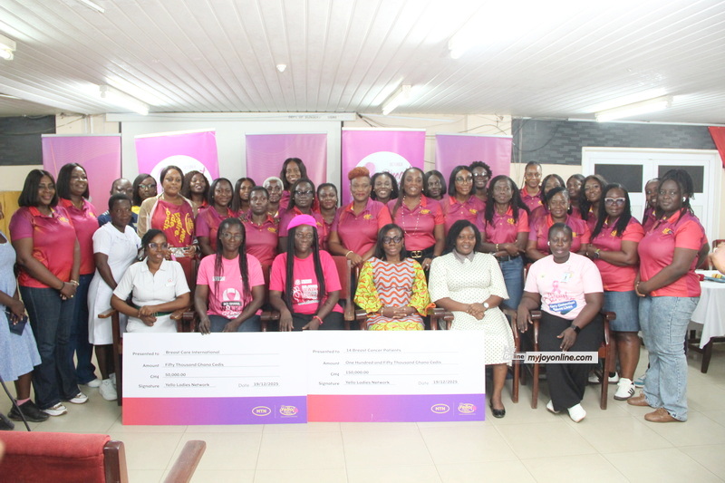 MTN Y’ello Ladies Network donates GH₵200K to Korle Bu Breast Cancer Unit, Breast Care International