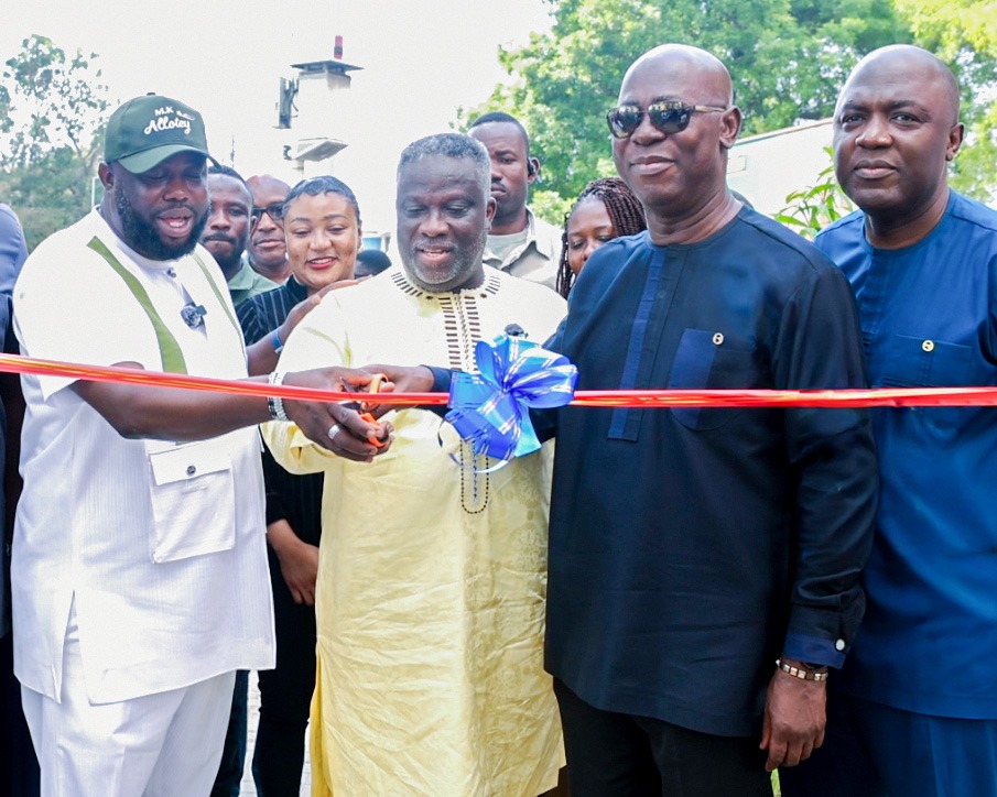 From left - Hon. Michael Kpakpo Allotey- Accra Mayor, Hon. Alfred Allotey-Gaisie - MCE for Korle Klottey Municipal Assembly, Moses Baiden Jnr - CEO of Margins ID Group, Kwesi Baiden - Deputy CEO of Margins ID Group
