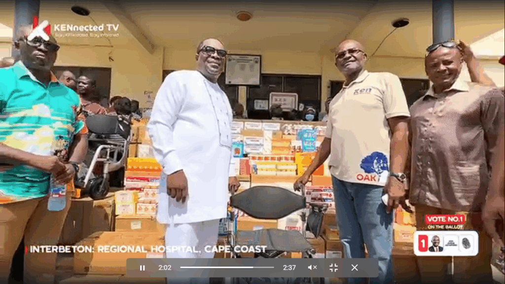 Kennedy Agyapong begins Central Regional campaign tour with major healthcare donations Kennedy Agyapong begins Central Regional campaign tour with major healthcare donations
