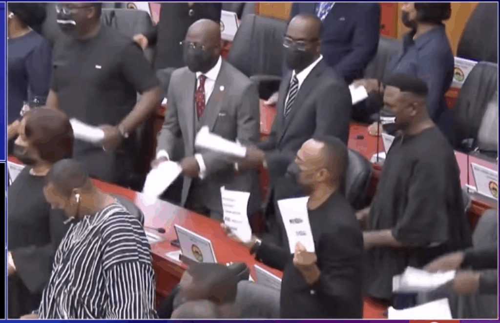 Masked disruptions in parliament shameful and undermining rule of law – Mahama Ayariga – MyJoyOnline
