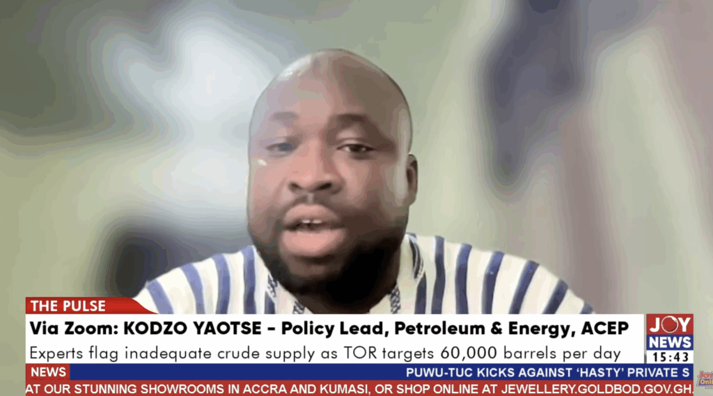 TOR restart could influence pump prices depending on refinery’s crude sourcing- ACEP – MyJoyOnline