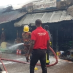 Traders in tears as fire guts shops, stores in Sunyani   