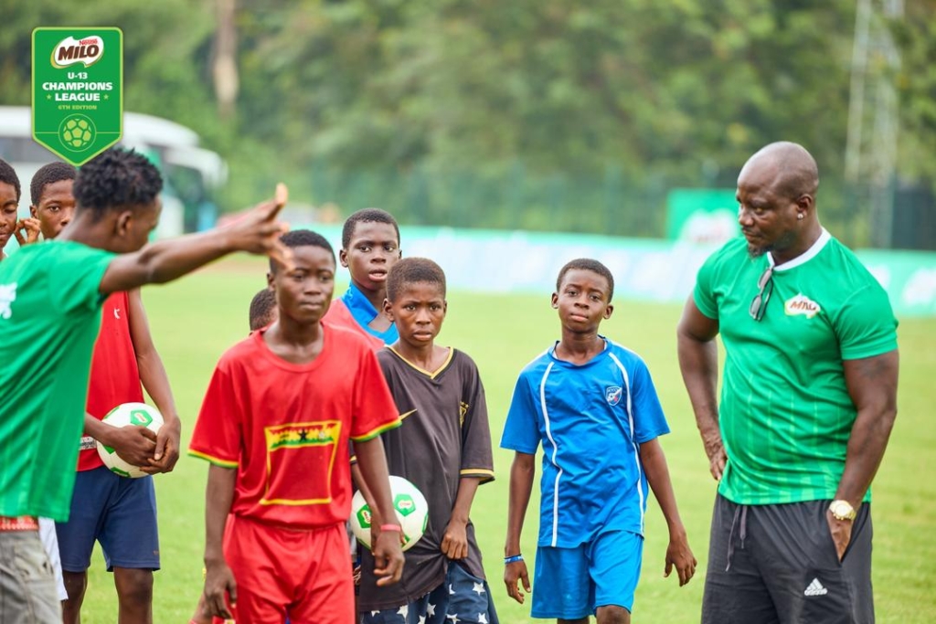 2025 Milo U13 Championship kicks off with exciting clinic supervised by Stephen Appiah 2025 Milo U13 Championship kicks off with exciting clinic supervised by Stephen Appiah