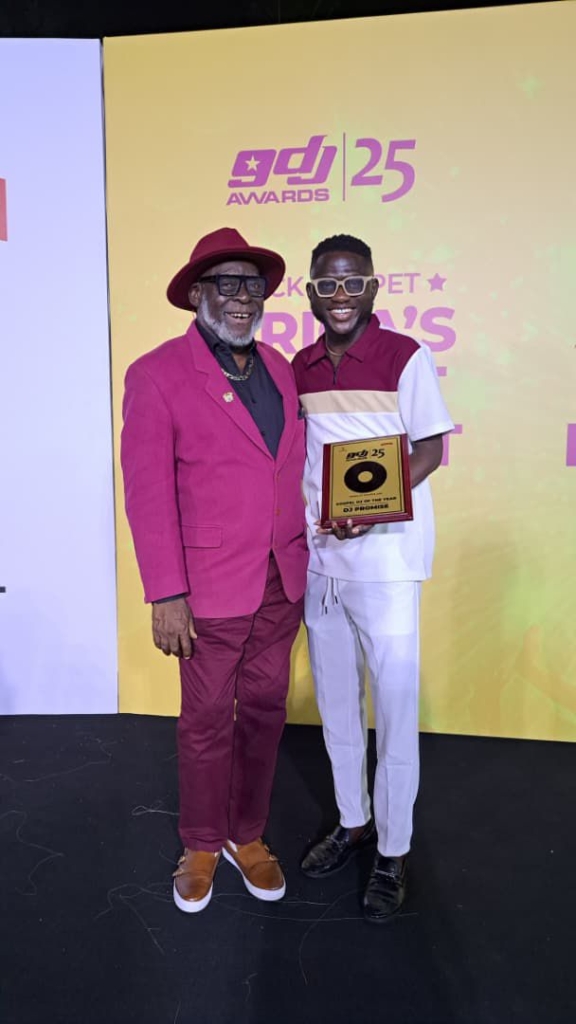 Adom FM's DJ Promise bags 'Gospel DJ of the Year' at 2025 Guinness Ghana DJ Awards