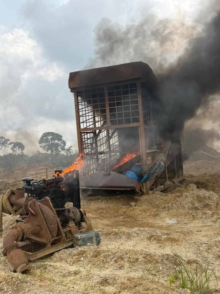 NAIMOS task force arrests 9 Chinese illegal miners, destroys equipment at Dadieso NAIMOS task force arrests 9 Chinese illegal miners, destroys equipment at Dadieso