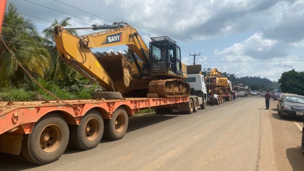 NAIMOS seizes excavators and shuts down...