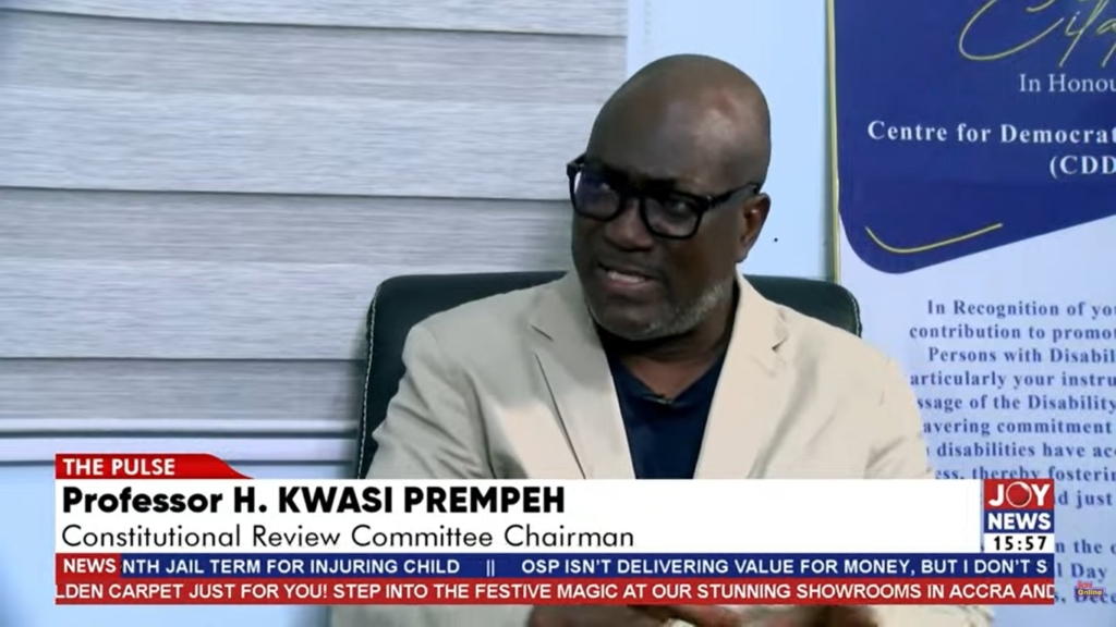 Video: JoyNews engages Prof Kwasi H....
