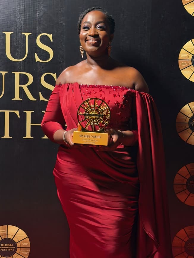 Dr Naa Asheley Ashietey honoured at Global Entrepreneurs Awards Dr Naa Asheley Ashietey honoured at Global Entrepreneurs Awards