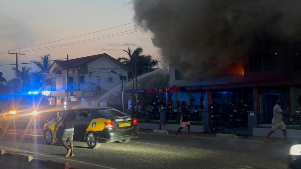 Fire guts Unique Floral shop at Tse Addo