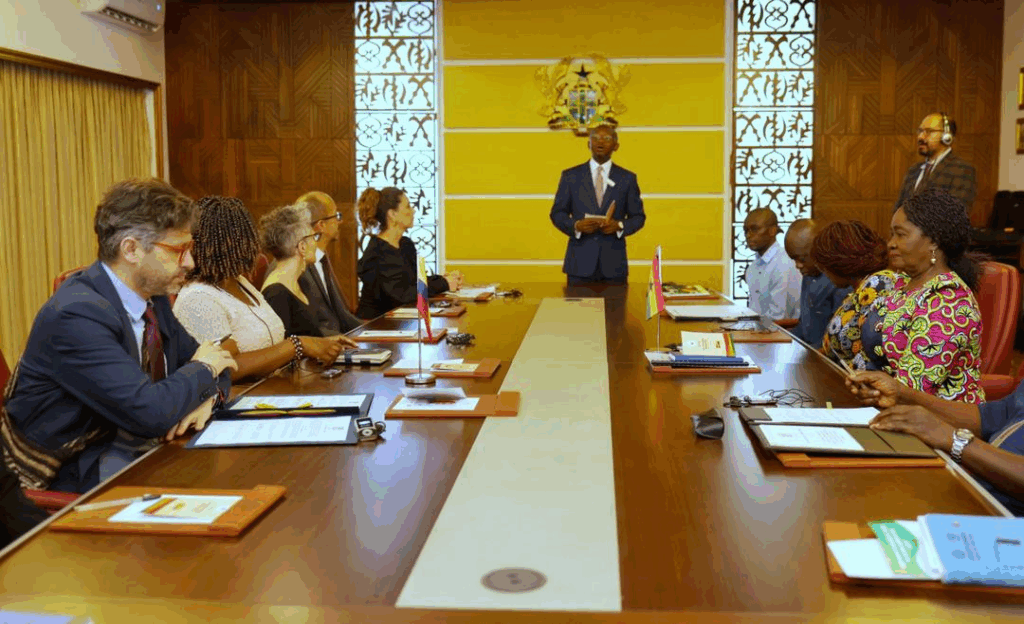 Photos: Vice President welcomes Colombia’s Vice President to Ghana for bilateral talks Photos: Vice President welcomes Colombia’s Vice President to Ghana for bilateral talks