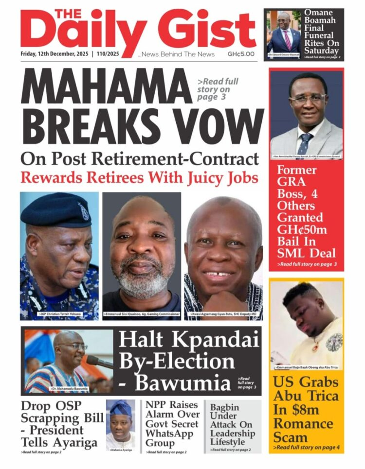 Today's Front pages: Friday, December 12, 2025