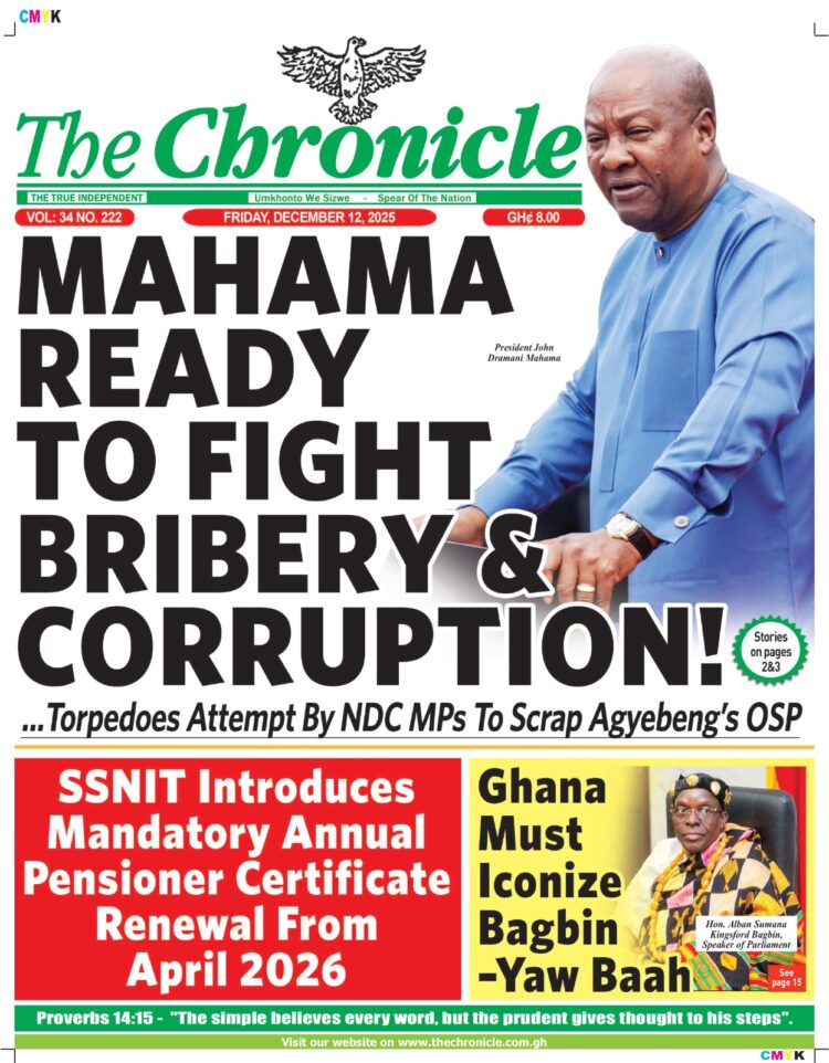 Today's Front pages: Friday, December 12, 2025