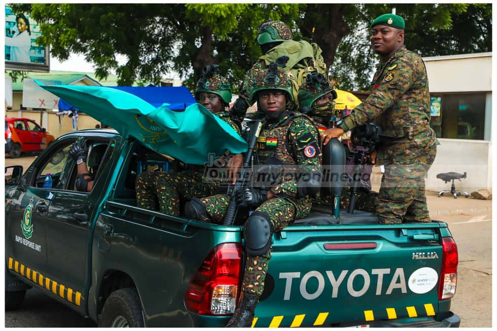 Security agencies storm Accra in massive 'Show of Force' exercise ahead of festive season Security agencies storm Accra in massive 'Show of Force' exercise ahead of festive season