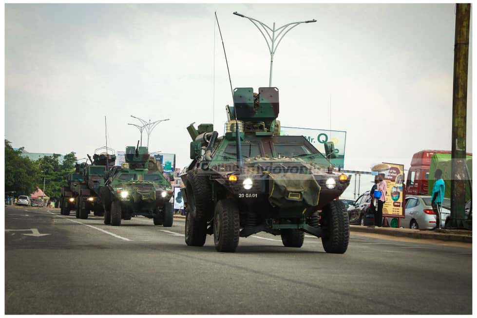 Security agencies storm Accra in massive 'Show of Force' exercise ahead of festive season Security agencies storm Accra in massive 'Show of Force' exercise ahead of festive season