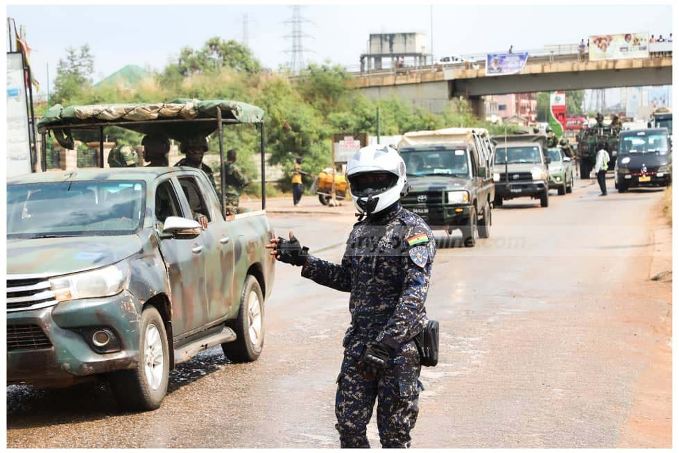 Security agencies storm Accra in massive 'Show of Force' exercise ahead of festive season Security agencies storm Accra in massive 'Show of Force' exercise ahead of festive season
