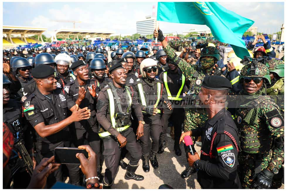Security agencies storm Accra in massive 'Show of Force' exercise ahead of festive season Security agencies storm Accra in massive 'Show of Force' exercise ahead of festive season