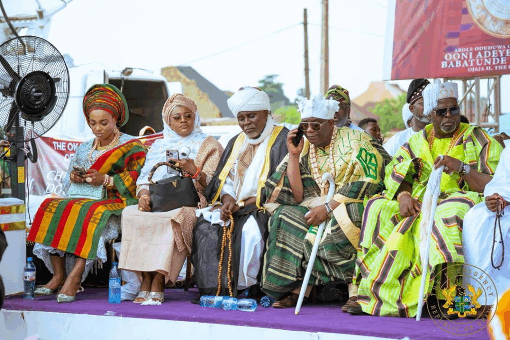 Photos: Ooni of Ife confers prestigious Yoruba title on President Mahama in Nigeria Photos: Ooni of Ife confers prestigious Yoruba title on President Mahama in Nigeria
