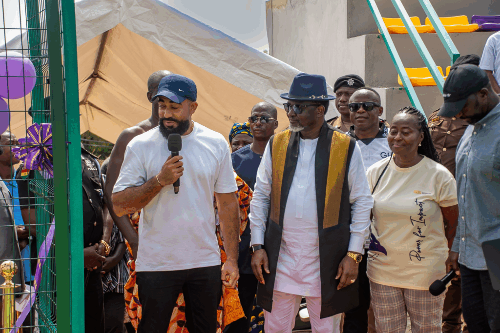 Photos: Archbishop Charles Agyinasare hands over astroturf to Perez University College