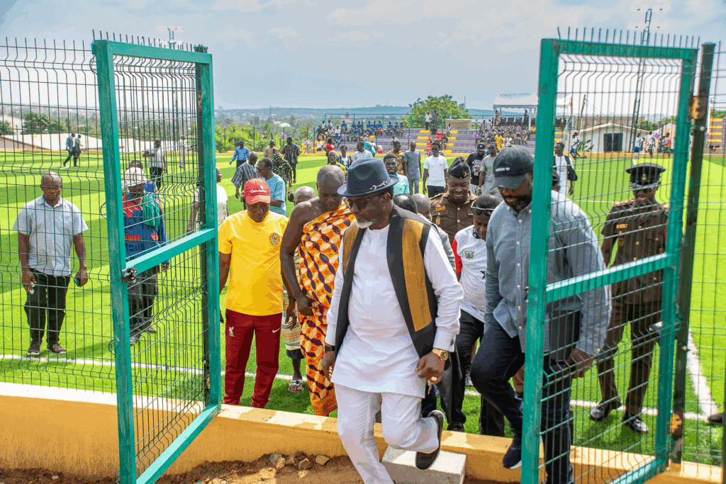 Photos: Archbishop Charles Agyinasare hands over astroturf to Perez University College
