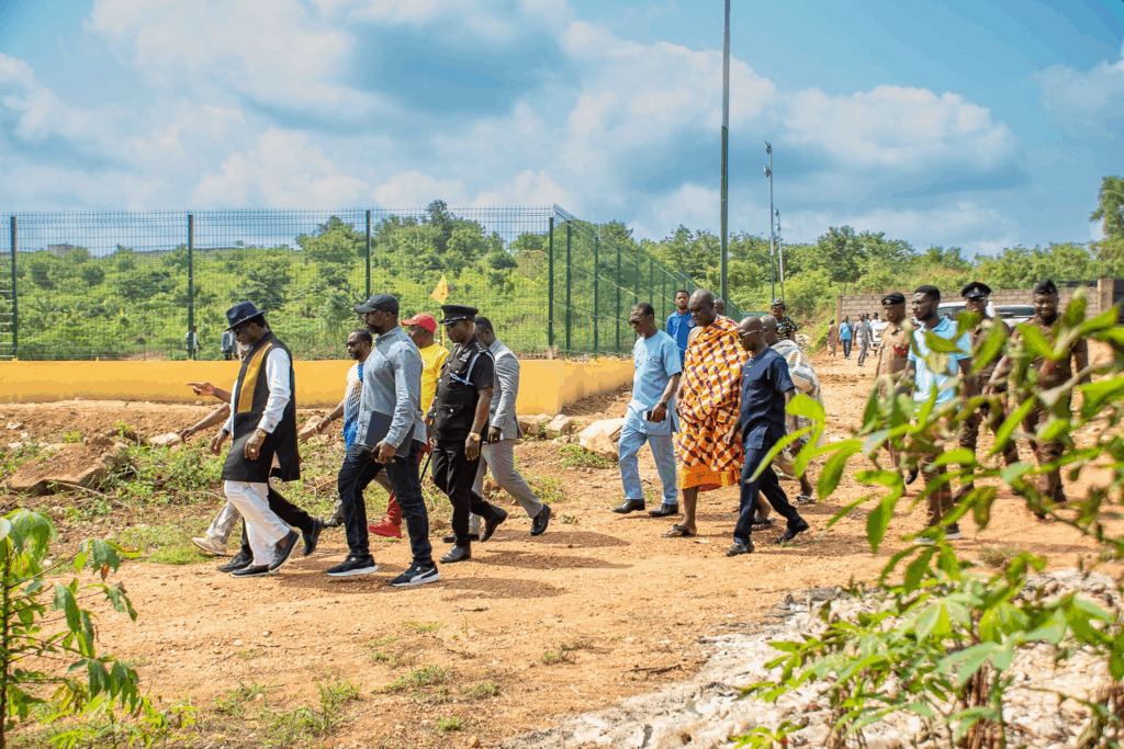 Photos: Archbishop Charles Agyinasare hands over astroturf to Perez University College