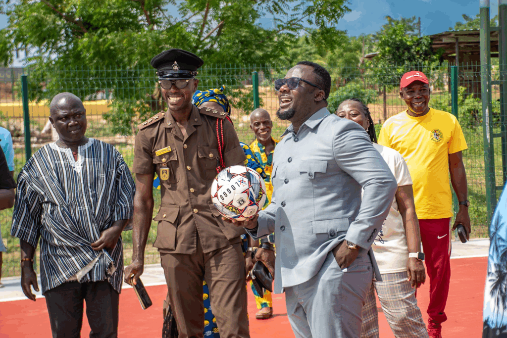 Photos: Archbishop Charles Agyinasare hands over astroturf to Perez University College