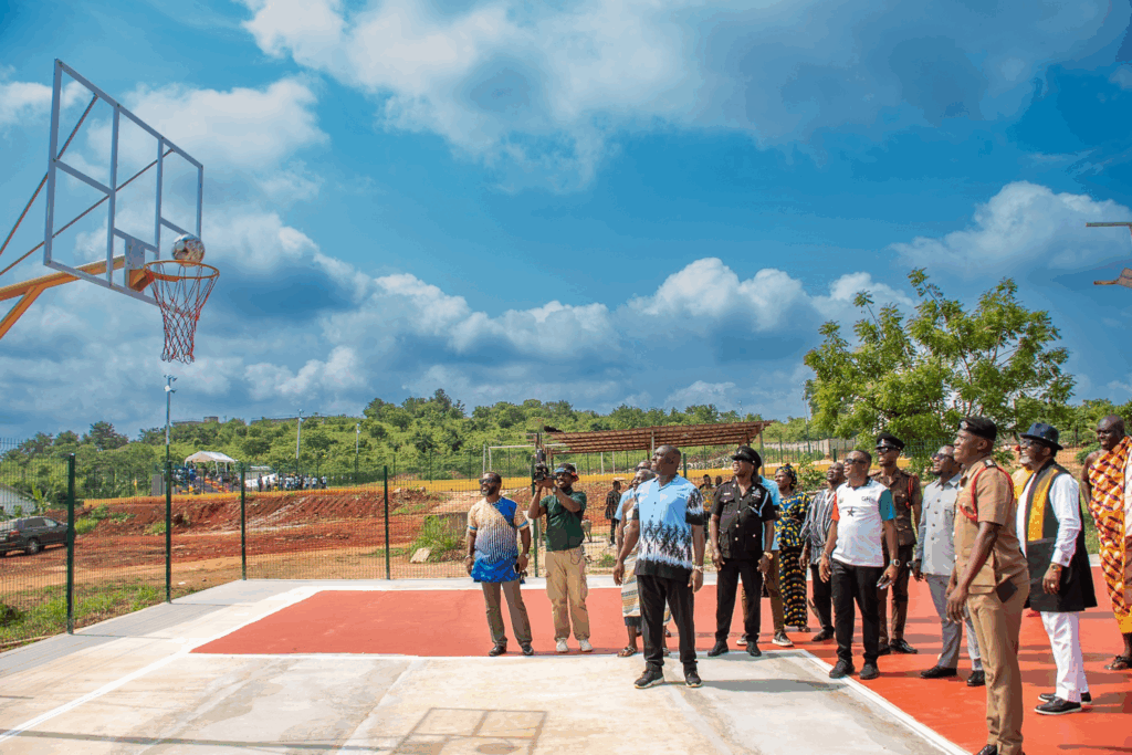 Photos: Archbishop Charles Agyinasare hands over astroturf to Perez University College