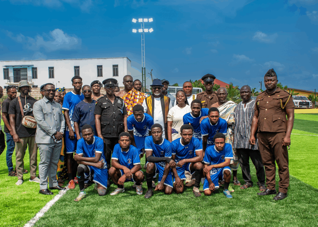 Photos: Archbishop Charles Agyinasare hands over astroturf to Perez University College
