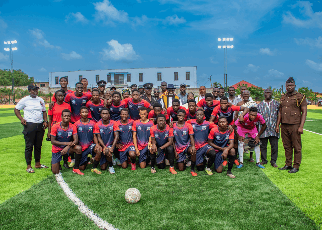 Photos: Archbishop Charles Agyinasare hands over astroturf to Perez University College