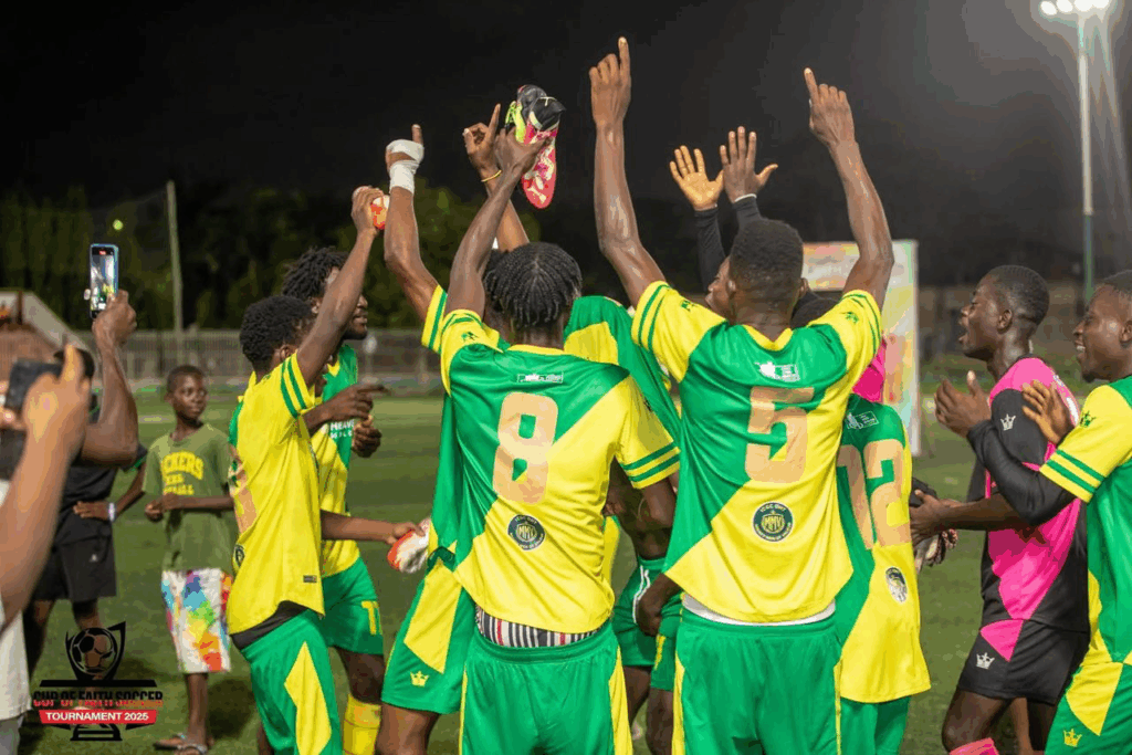 Open Heavens Temple lifts inaugural Cup of Faith Soccer Tournament in dramatic penalty shootout