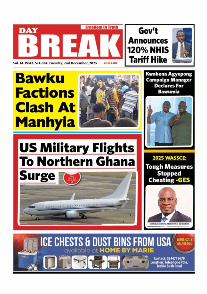 Today's Front pages: Tuesday, December 2, 2025